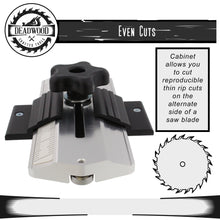 Load image into Gallery viewer, Thin Rip Table Saw Jig for Router Band Saw Cutting Wood Ripping