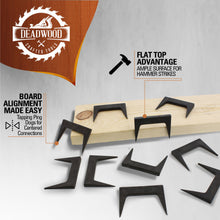 Load image into Gallery viewer, Wood Clamp 2” Inch Pinch Dog 10pc Set Woodworking Glue Up Pinch Dogs