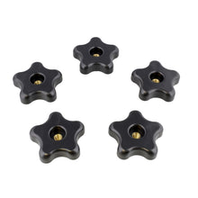 Load image into Gallery viewer, Star Knobs 5pk 1/4”-20 Clamping Knob Threaded Knobs, T Knob, Jig Knobs