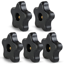 Load image into Gallery viewer, Star Knobs 5/16-18 Clamping Knob Threaded Knobs, T Knob, Jig Knobs 5pk