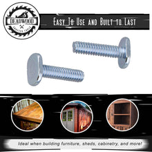 Load image into Gallery viewer, Tee Bolt Set – 20 Pack 1” Inch T Bolts Woodworking, 1/4" Inch Thread