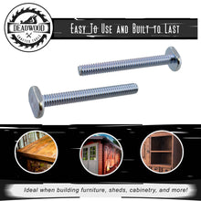 Load image into Gallery viewer, Tee Bolt Set – 20 Pc 2-1/4” Inch T Bolts Woodworking, 1/4" Inch Thread