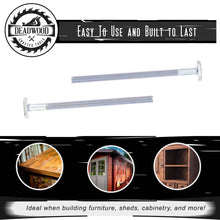 Load image into Gallery viewer, Tee Bolt Set – 20 Pc 3-1/2” Inch T Bolts Woodworking, 1/4" Inch Thread