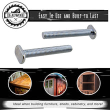 Load image into Gallery viewer, Tee Bolt Set - 20 Pc 2-1/4 Inch T Bolts Woodworking 5/16 Inch Thread

