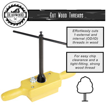 Load image into Gallery viewer, Plastic Jig Dowel Thread Tap Kit - 1in x 6TPI Threading Box and Tap