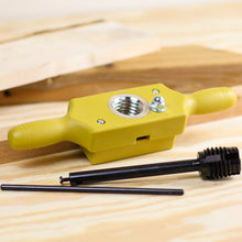 Load image into Gallery viewer, Plastic Jig Dowel Thread Tap Kit 1-1/4in x 6TPI Threading Box and Tap