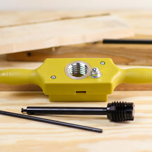 Load image into Gallery viewer, Plastic Jig Dowel Thread Tap Kit 1-1/2in x 6TPI Threading Box and Tap