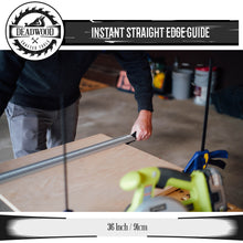 Load image into Gallery viewer, Aluminum Pro Grip Clamp Straight Edge Wood Cutting Saw Guide 36” Inch