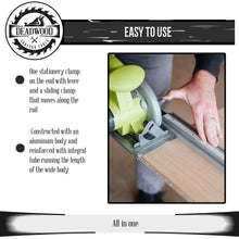 Load image into Gallery viewer, Aluminum Pro Grip Clamp Straight Edge Wood Cutting Saw Guide 50” Inch