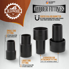 Load image into Gallery viewer, Vacuum Hose 1.25” x 10’ with Dust Collection Fittings, Vacuum Reducer