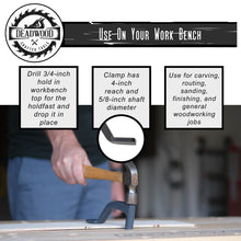 Load image into Gallery viewer, 8” Inch Work Bench Holdfast Woodworking Hold-Down Clamp 4” Reach