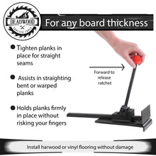 Load image into Gallery viewer, Hardwood Plank Jack, Vinyl Flooring Tools Installation Wood Floor Jack