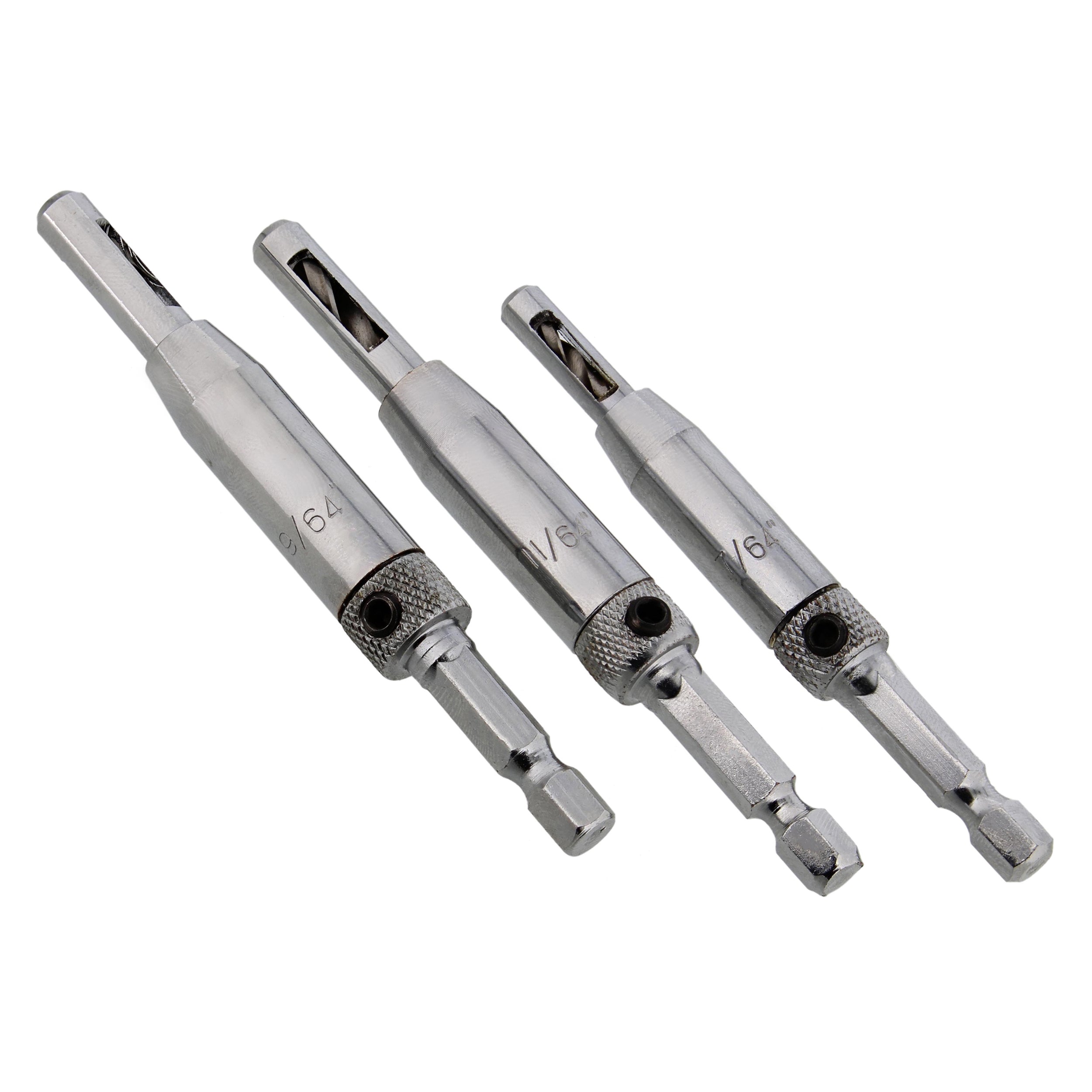 Vix Self Centering Drill Bit Set 7 64 9 64 and 11 64in Wood Bits DeadwoodCraftedTools