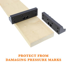 Load image into Gallery viewer, Wide Jaw Clamping Set 2pc Vice Jaws 4in Non-Marring Soft Bench Clamp