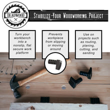 Load image into Gallery viewer, Woodworking Plastic Bench Dogs 4-Pack – Peg Stops for 3/4" Inch Holes