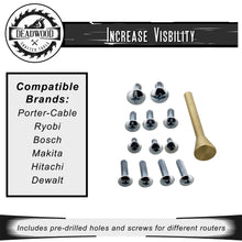 Load image into Gallery viewer, Universal Acrylic Router Table Base Plate Mount, 6.5” Inches