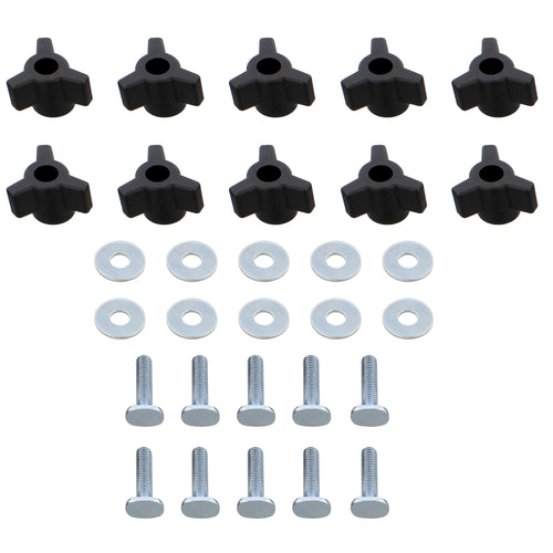 3 Star Knobs 10pk Kit Threaded Jig Knobs and Bolts