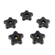 Load image into Gallery viewer, Star Knobs 5pk 1/4”-20 Clamping Knob Threaded Knobs, T Knob, Jig Knobs
