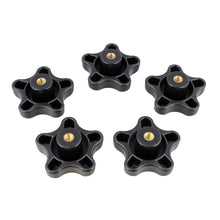 Load image into Gallery viewer, Star Knobs 5pk 1/4”-20 Clamping Knob Threaded Knobs, T Knob, Jig Knobs
