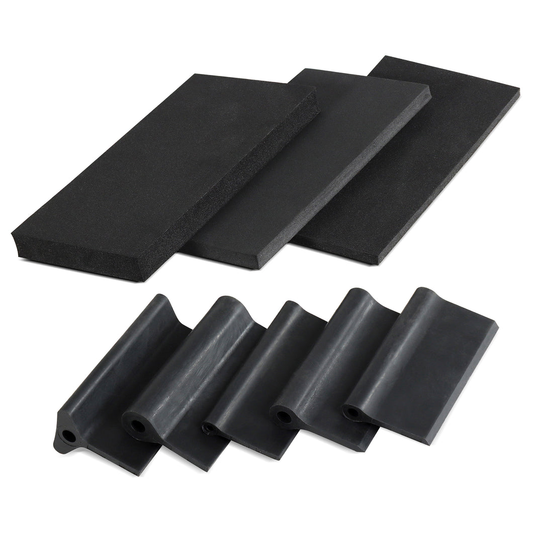Wood Contour Flexible Rubber & Foam Sponge Detail Sanding Pad 8-Pack