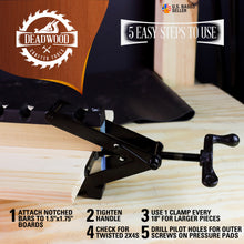 Load image into Gallery viewer, 4-Way Pressure Clamp Wood Clamping System Woodworking Set
