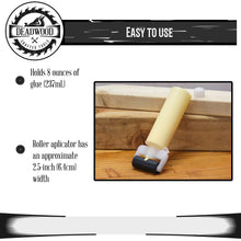 Load image into Gallery viewer, Wood Glue Roller Applicator Bottle 8oz Wood Glue Bottle, Roller, &amp; Cap
