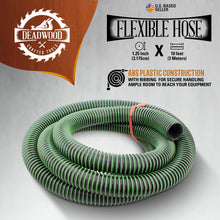 Load image into Gallery viewer, Vacuum Hose 1.25” x 10’ with Dust Collection Fittings, Vacuum Reducer
