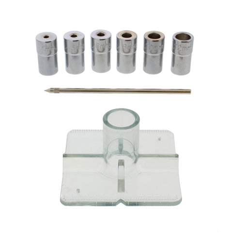 Drill Bit Guide Centering Punch Center Drilling Set w/ Metric Bushings