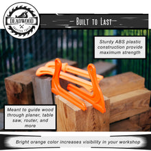 Load image into Gallery viewer, 4 Pk Safety Push Sticks – Straight Push Blocks and V Style Push Sticks
