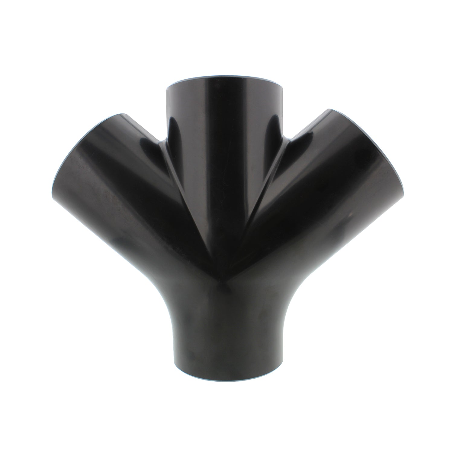POWERTEC 70275 3-Way Dust Collection Fitting – Y-Shaped – 4” ID Ports – ABS Plastic – Connects 3 Machines To 1 Dust Collector – For Table Saws, Jointers, Planers, Sanders