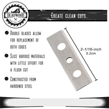 Load image into Gallery viewer, 2pk Edger Blades - Replacement Blades for Edge Banding Trimmer Tool
