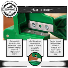 Load image into Gallery viewer, 2pk Edger Blades - Replacement Blades for Edge Banding Trimmer Tool
