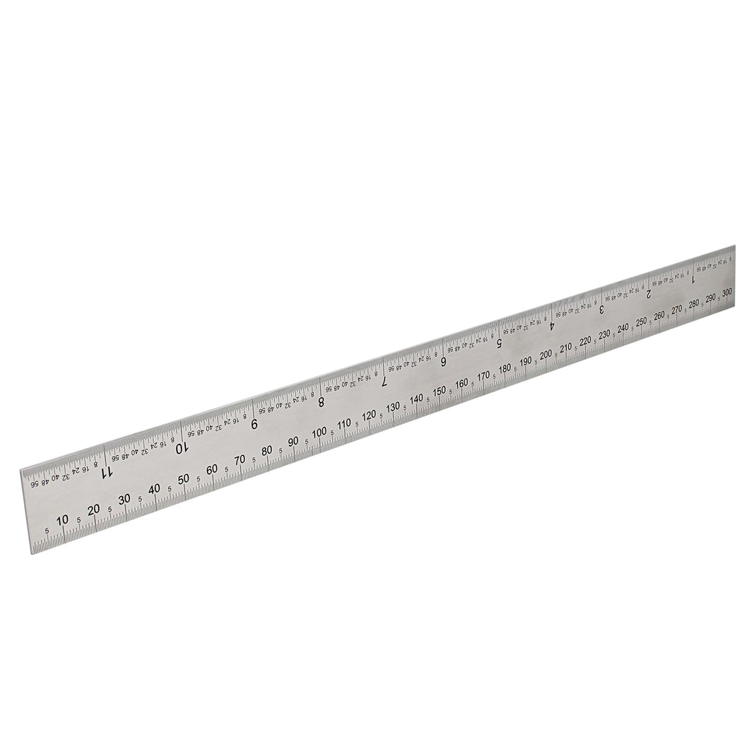 Machinist Ruler 12in Metric and SAE Stainless Steel Engineering Ruler