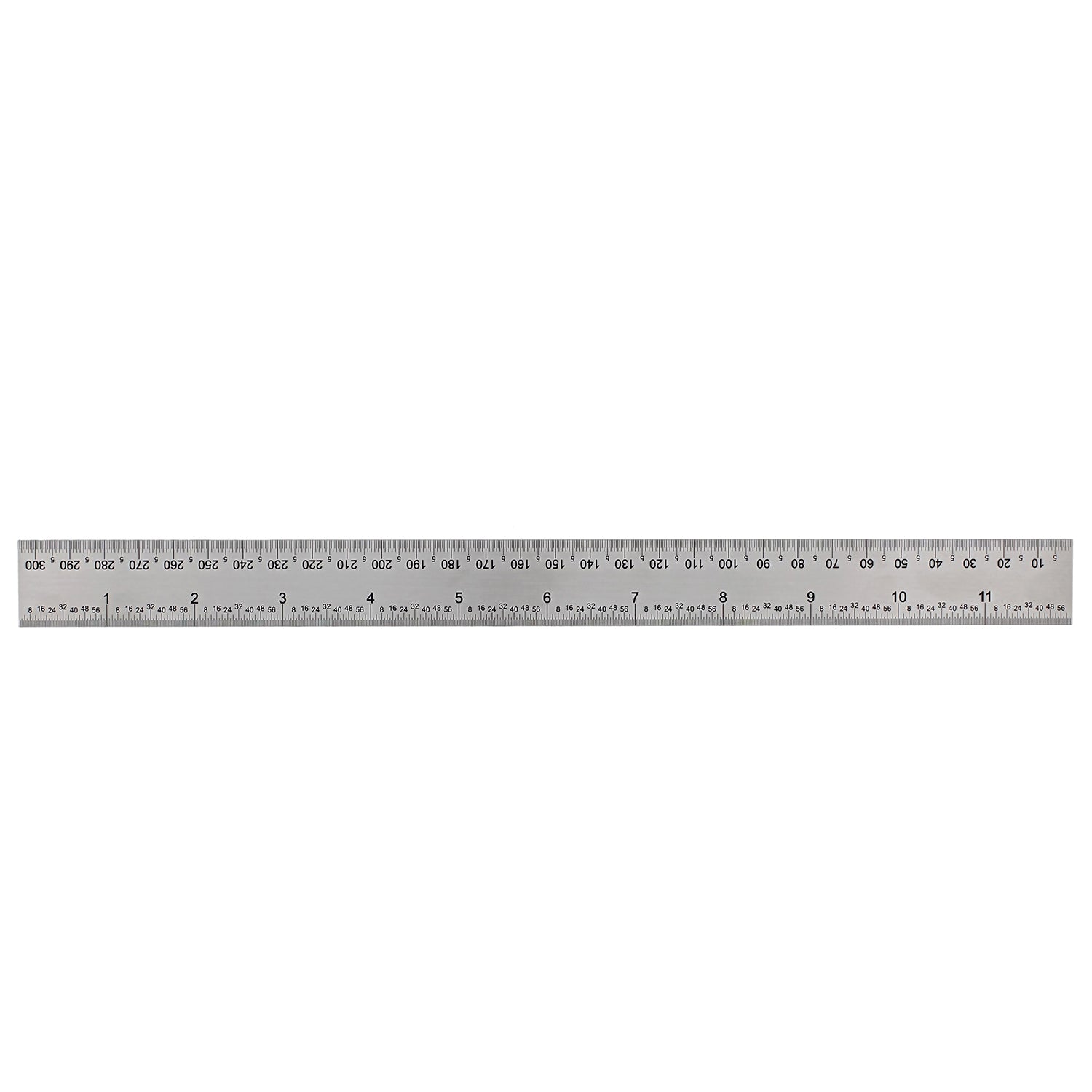 Machinist Ruler 12in Metric and SAE Stainless Steel Engineering