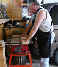 Load image into Gallery viewer, 16oz Waxed Canvas Woodworking Painting Apron w/ Tool Pockets in Black
