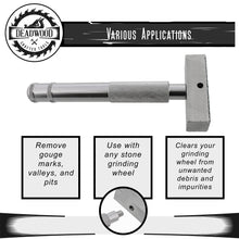 Load image into Gallery viewer, Diamond Stone Grinding Wheel Dresser Tool 36 Grit Head with Handle
