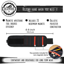 Load image into Gallery viewer, Magnetic Wristband - Wrist Magnetic Tool Holder Magnet Bracelet
