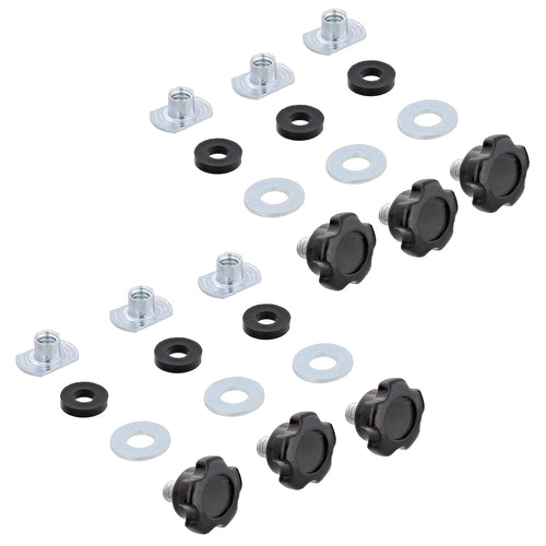 Jig Woodworking Hardware Kit – 24 Pc Kit w/ Threaded Knobs + T-Nuts