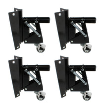 Load image into Gallery viewer, Heavy-Duty Retractable Workbench Swivel Caster Wheels &amp; Bracket 4-Pack

