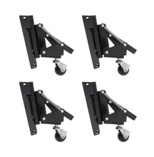 Load image into Gallery viewer, Heavy-Duty Retractable Workbench Swivel Caster Wheels &amp; Bracket 4-Pack
