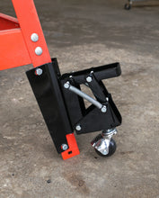 Load image into Gallery viewer, Heavy-Duty Retractable Workbench Swivel Caster Wheels &amp; Bracket 4-Pack
