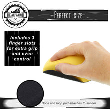 Load image into Gallery viewer, Hand Sanding Mouse Block 5” Inch Nylon Foam Hook and Loop Sand Pad
