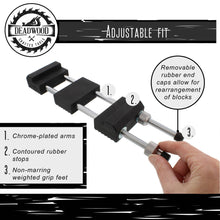 Load image into Gallery viewer, Whetstone Holder - 5.5 to 9in Adjustable Sharpening Stone Holder
