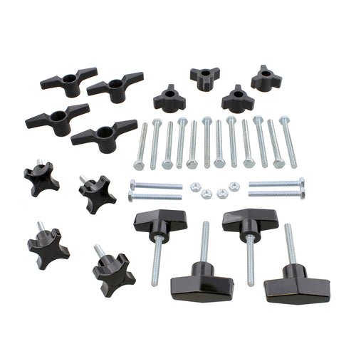 Jig Hardware Kit, 36 Pc Hardware Kit for Woodworking Jigs and Fixtures