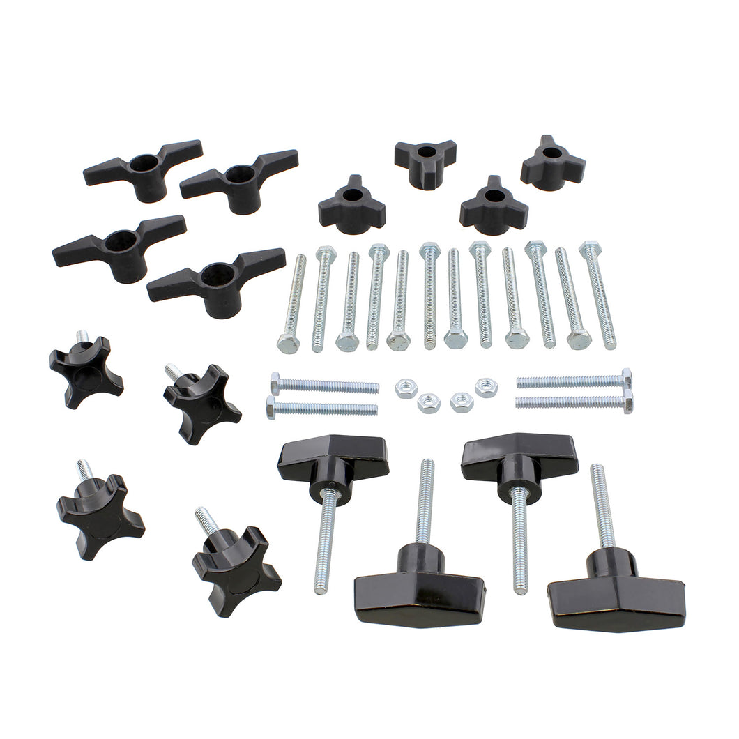 Jig Hardware Kit, 36 Pc Hardware Kit for Woodworking Jigs and Fixtures