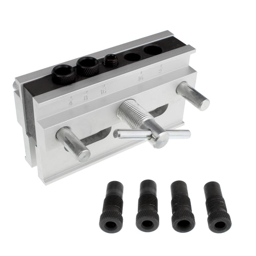 Woodworking Dowel Jig Tool with 6 Doweling Jig Bushings