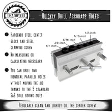Load image into Gallery viewer, Woodworking Dowel Jig Tool with 6 Doweling Jig Bushings
